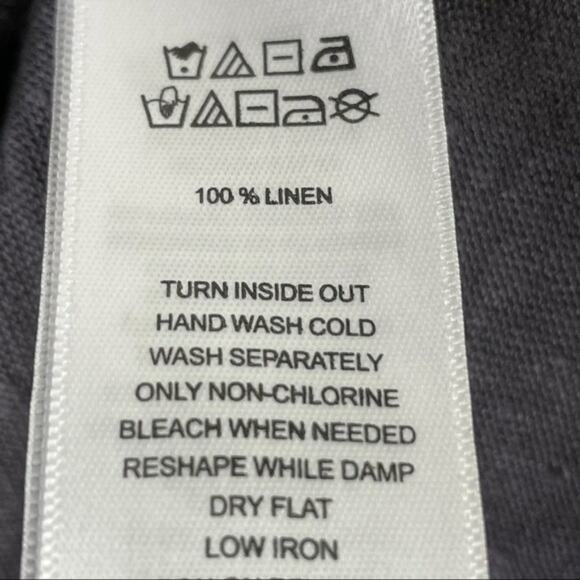 Artisan NY Fly Away Linen Cardigan Sweater Open Front Gray Lightweight Size L - Picture 8 of 8